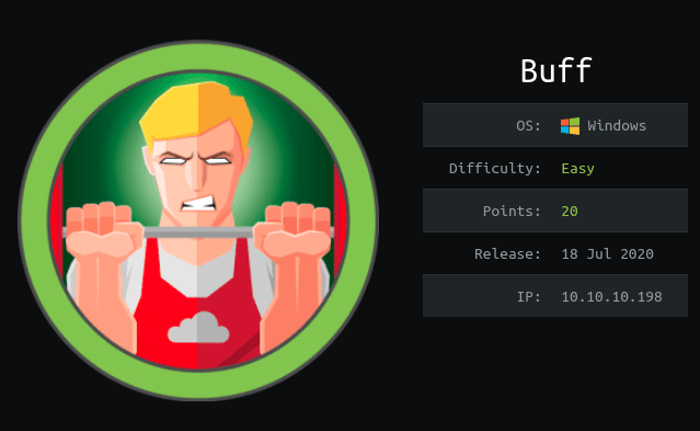 Hack the Box - Buff Walk-through