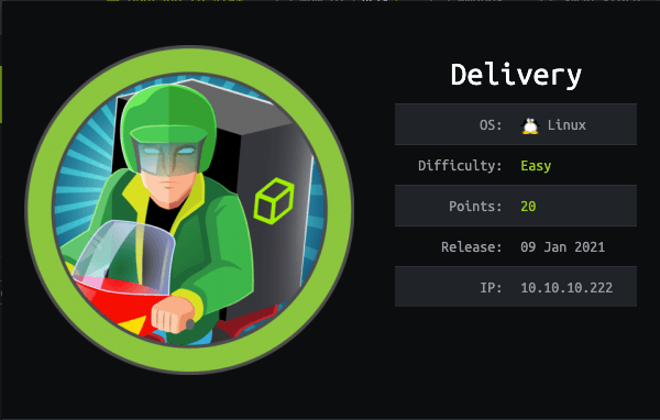 Hack the Box - Delivery Walk-through